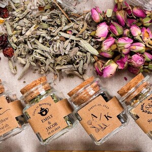 Wedding Favors, Loose Leaf Tea, Bridal Shower Favors, Herbal Tea, Wedding Tea Favors, Engagement Party, Tea Party Favor, Wedding Guest Gifts