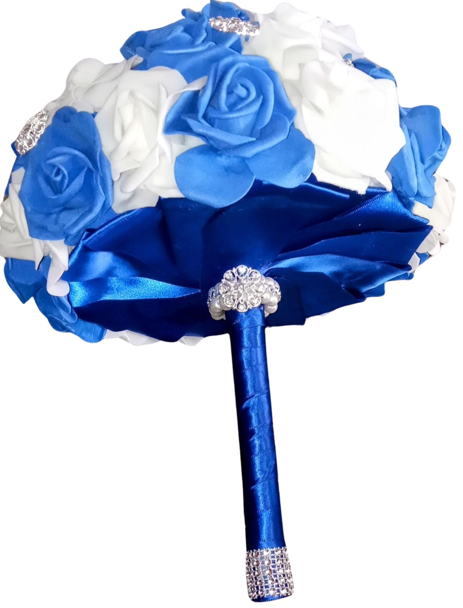 Royal Blue Brocket Silk Charm