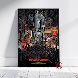 Blade Runner Poster | Deckard Wall Art | Unframed Canvas Print | Gift Movie Poster