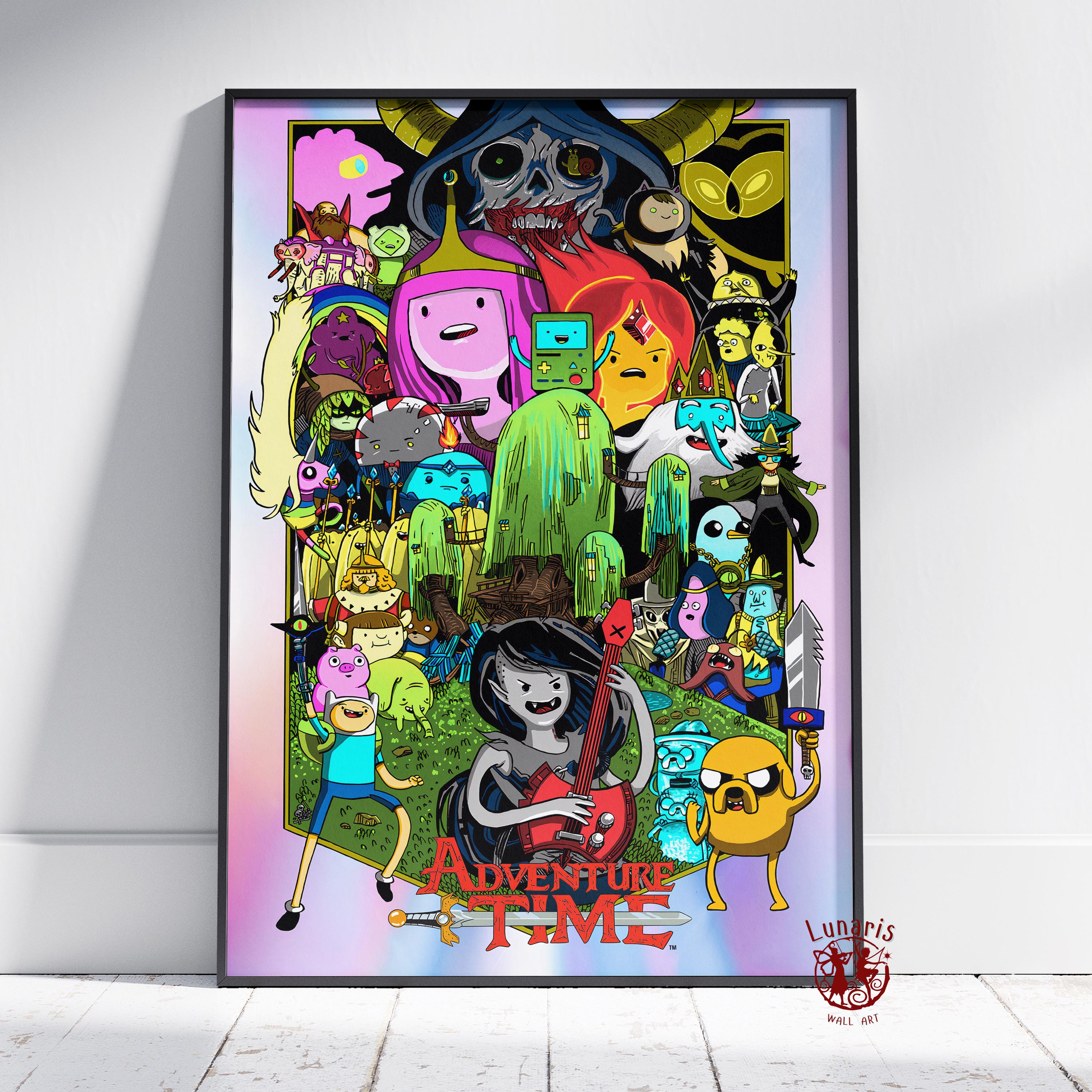 Adventure Time Poster | Finn Wall Art | Unframed Canvas Print