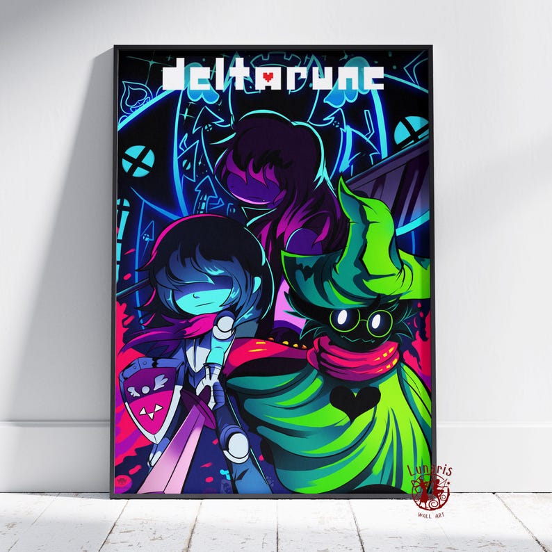 Deltarun Poster | Kris Dreemurr Wand Kunst | Ungerahmt Leinwanddruck | Geschenk Spiel Poster Style #8