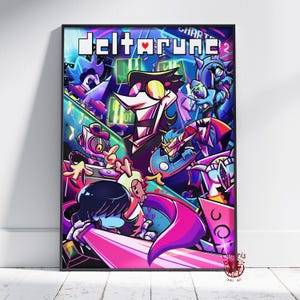 Deltarun Poster | Kris Dreemurr Wand Kunst | Ungerahmt Leinwanddruck | Geschenk Spiel Poster Style #4