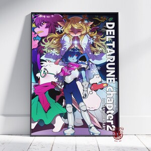 Deltarun Poster | Kris Dreemurr Wand Kunst | Ungerahmt Leinwanddruck | Geschenk Spiel Poster Style #10