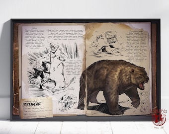 Ark Survival Evolved Dossiers Poster | Yutyrannus Wall Art