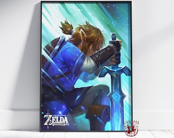 ゼルダの伝説ポスター | ブレス オブ ザ ワイルド ウォールアート