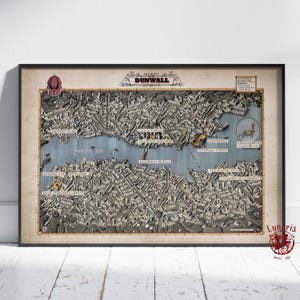 Dishonored-poster | Dunwall-muurkunst | Niet ingelijste canvasafdruk | Game-cadeauposter