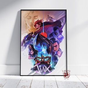 Arcane Poster | Jinx Wall Art | Unframed Canvas Print | Gift TV Show Poster #3