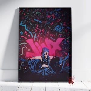 Arcane Poster | Jinx Väggkonst | Oinramad Canvastavla | Presentaffisch för TV-program