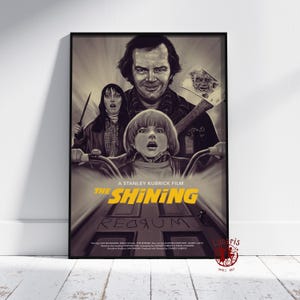 De glanzende poster | Jack Torrance-muurkunst | Niet ingelijste canvasafdruk | Cadeau filmposter