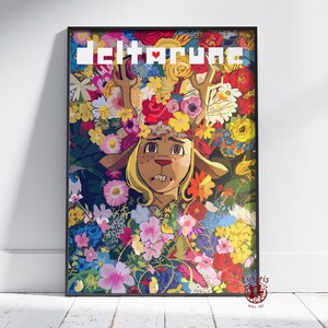 Deltarun Poster | Kris Dreemurr Wand Kunst | Ungerahmt Leinwanddruck | Geschenk Spiel Poster Style #6