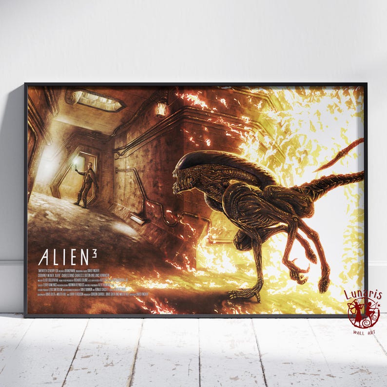 Alien Poster | Ripley Wall Art | Unframed Canvas Print | Gift Movie ...