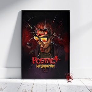 Postal Poster | The Postal Dude Wall Art | Unframed Canvas Print | Gift Game Poster