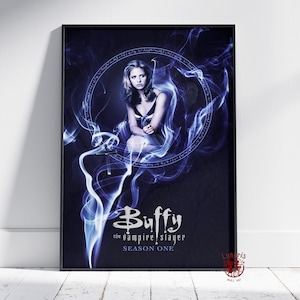 Póster de Buffy la cazavampiros / Arte mural de Buffy Summers / Impresión en lienzo sin marco / Póster de la serie de televisión de regalo