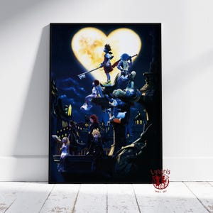 Kingdom Hearts Poster | Sora Wall Art | Unframed Canvas Print | Gift Game Poster #2