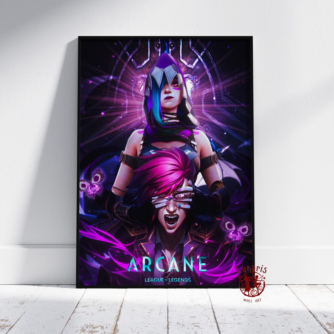Arcane Poster | Jinx Wall Art | Unframed Canvas Print | Gift TV Show ...