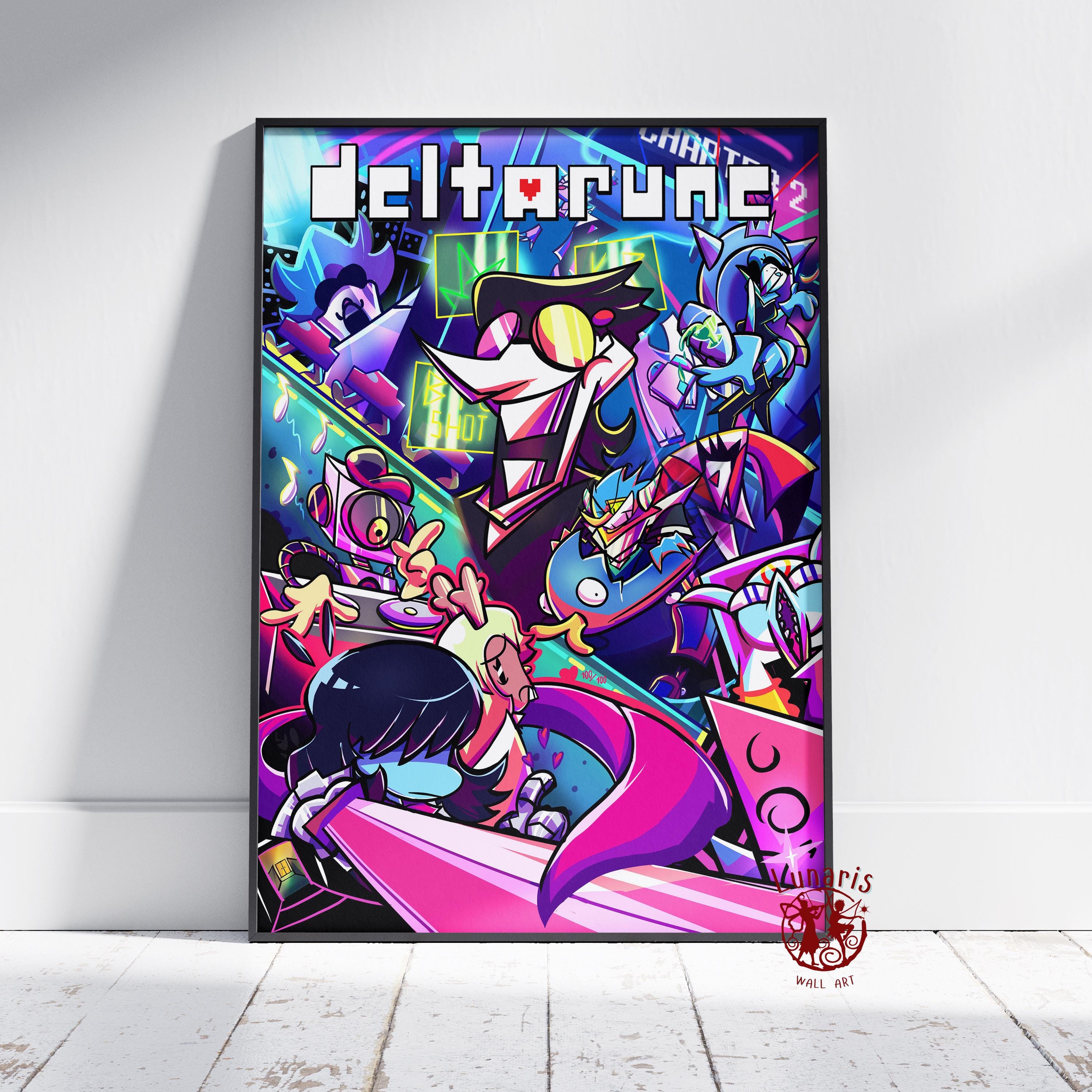 Discover Deltarune Poster, Video Game Wall Art, Gamer Room Decor, Home Wall Decor