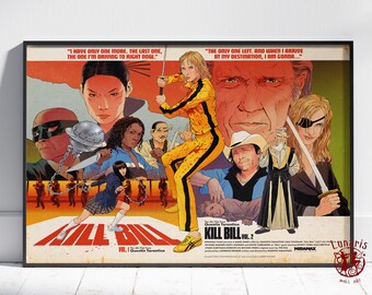 Kill Bill Poster | the Bride Wall Art | Unframed Canvas Print