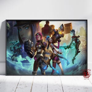 Arcane Poster | Jinx Wall Art | Unframed Canvas Print | Gift TV Show Poster