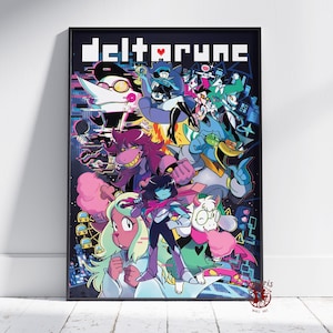 Deltarun Poster | Kris Dreemurr Wand Kunst | Ungerahmt Leinwanddruck | Geschenk Spiel Poster Style #1