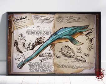 絶版レア　ARK JOURNAL 2冊 Ark Survival Evolved Dossiers Poster | Yutyrannus Wall Art