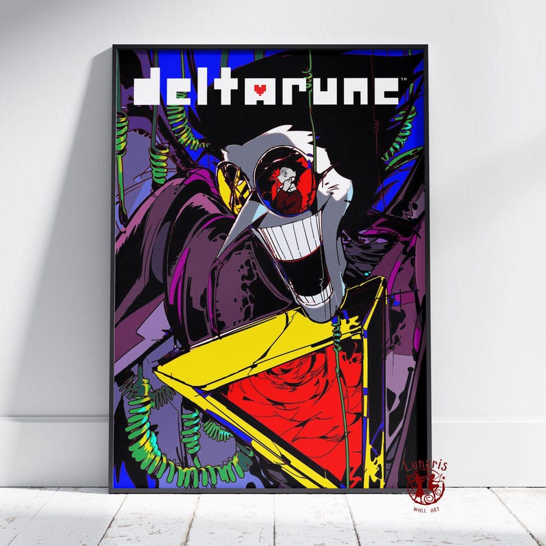 Deltarun Poster | Kris Dreemurr Wand Kunst | Ungerahmt Leinwanddruck | Geschenk Spiel Poster Style #9