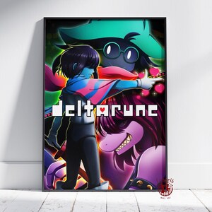 Deltarun Poster | Kris Dreemurr Wand Kunst | Ungerahmt Leinwanddruck | Geschenk Spiel Poster Style #7