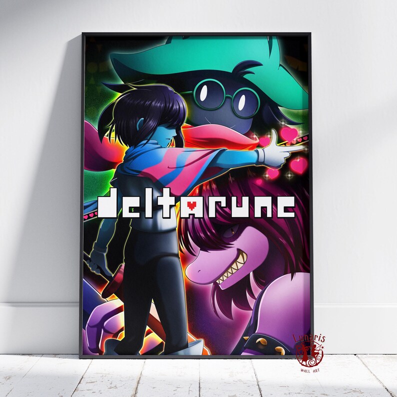 Deltarun Poster | Kris Dreemurr Wand Kunst | Ungerahmt Leinwanddruck | Geschenk Spiel Poster Style #7