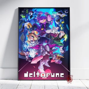 Deltarun Poster | Kris Dreemurr Wand Kunst | Ungerahmt Leinwanddruck | Geschenk Spiel Poster Style #5