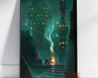 Slay the Spire Poster | Stille Wandkunst | Ungerahmt Leinwanddruck | Geschenk Spiel Poster