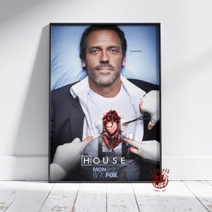 House M.D. Poster | Gregory House Wall Art | Unframed Canvas Print | Gift TV Show Poster #2