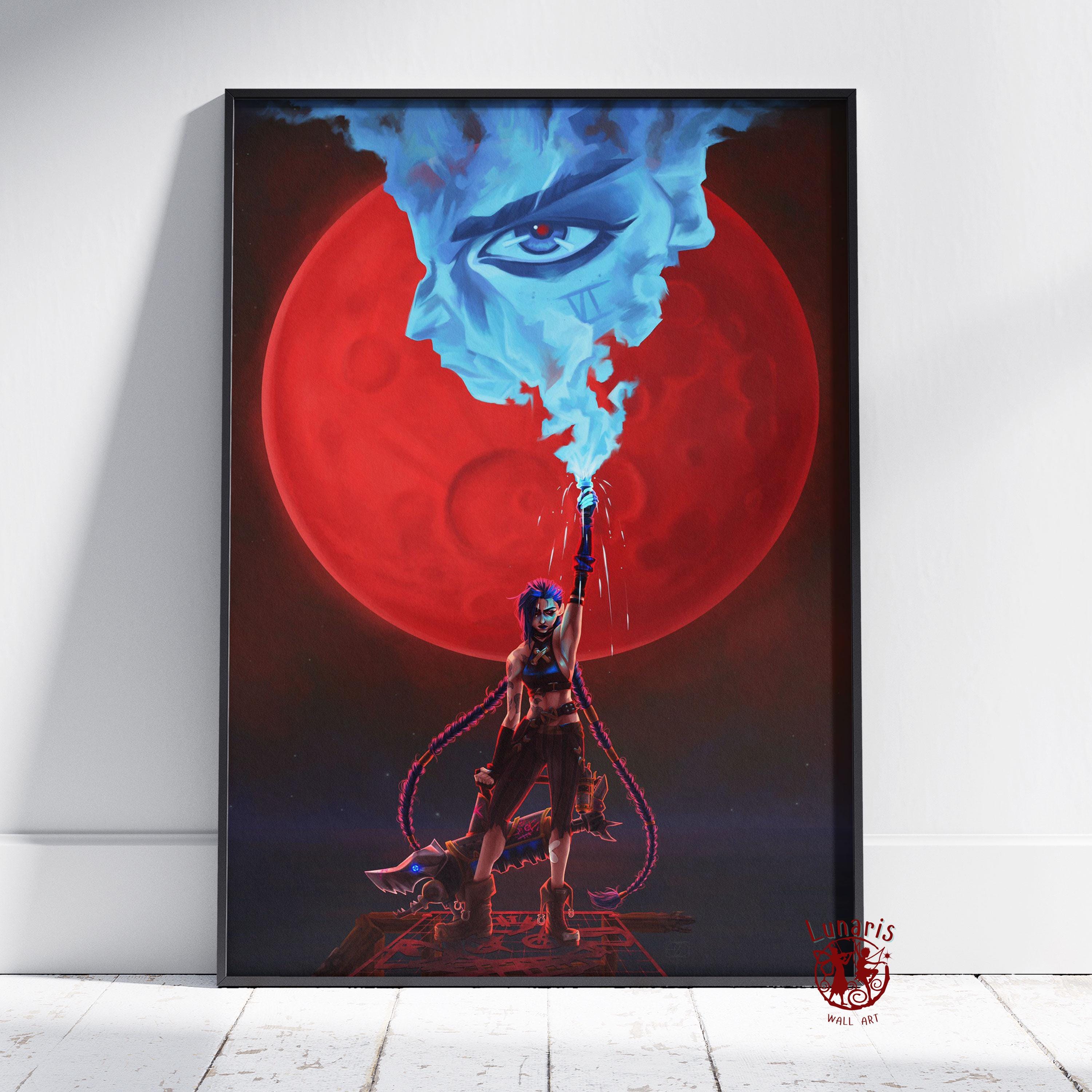 Arcane Poster | Jinx Wall Art | Unframed Canvas Print | Gift TV Show ...