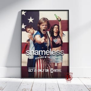 Póster de Shameless / Arte mural de Frank Gallagher / Impresión en lienzo sin marco / Póster de programa de televisión de regalo