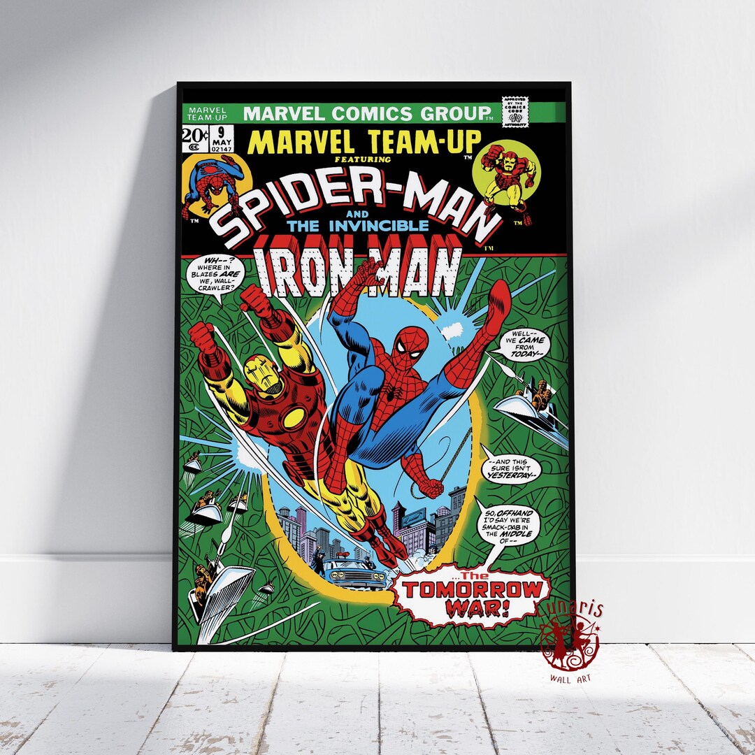 Spider-man Comic Poster | Peter Parker Wall Art | Unframed Canvas Print ...