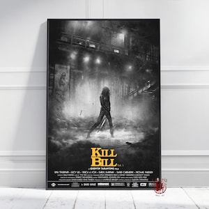 Kill Bill Poster | The Bride Wall Art | Unframed Canvas Print | Gift Movie Poster