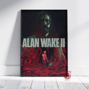 Alan Wake-poster | Survival-horrorgame muurkunst | Niet ingelijste canvasafdruk | Game-cadeauposter