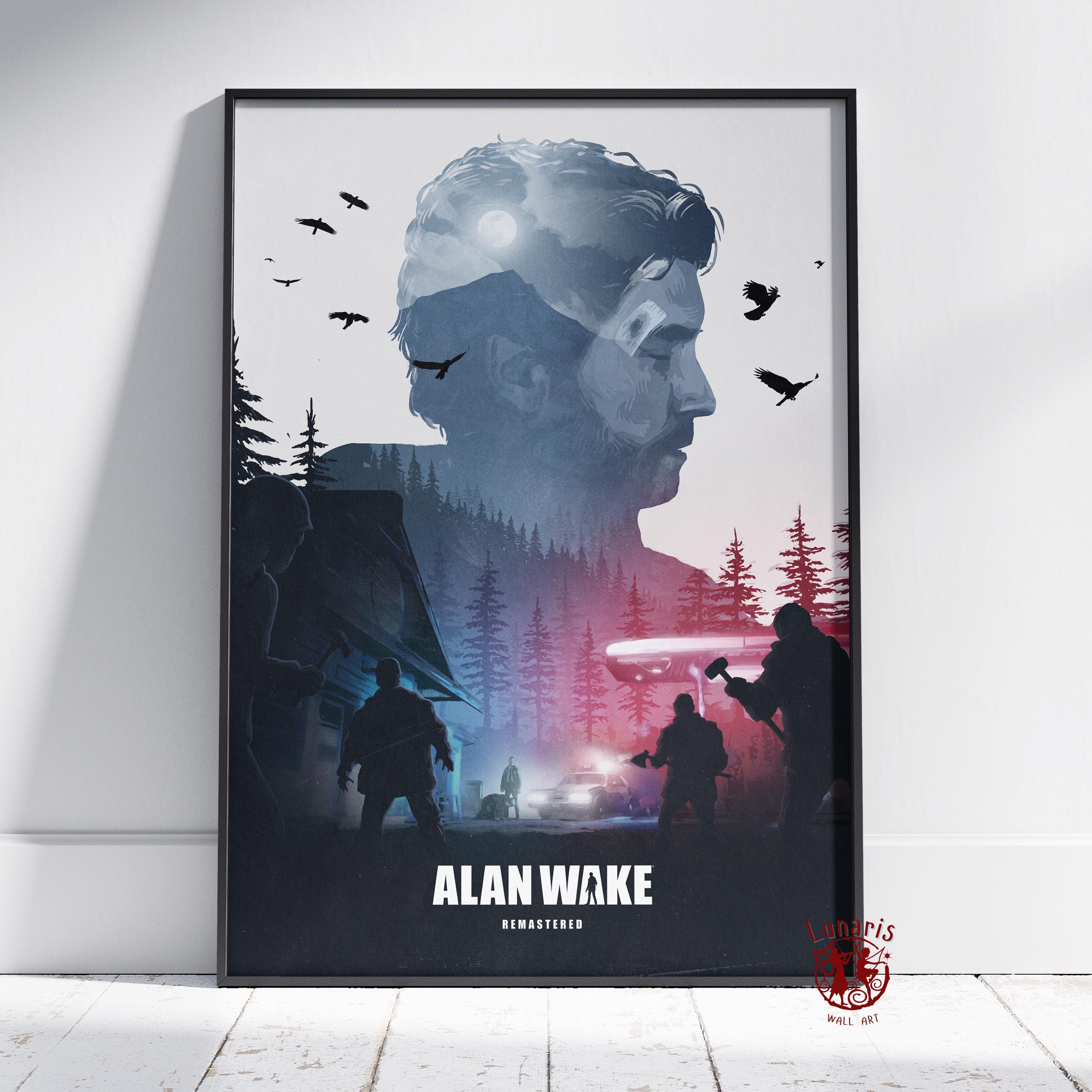 ALAN WAKE Coffret - Microsoft PC-DVD - COMPLET + Poster Stickers