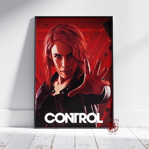 Control Poster | Jesse Faden Wall Art | Unframed Canvas Print | Gift Game Poster