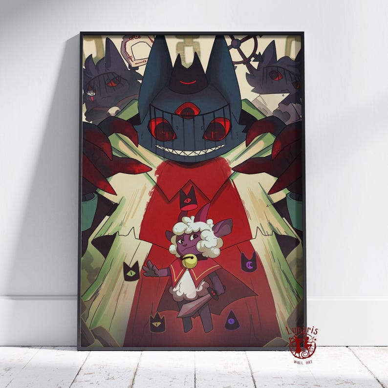 Cult of the Lamb Poster | the Lamb Wall Art | Unframed Canvas Print ...