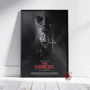 The Exorcist Poster | Regan Wall Art | Unframed Canvas Print | Gift Movie Poster