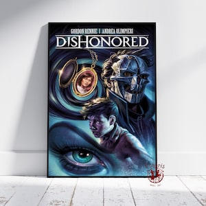 Dishonored Poster | Corvo Attano Wall Art | Unframed Canvas Print | Gift Game Poster #2