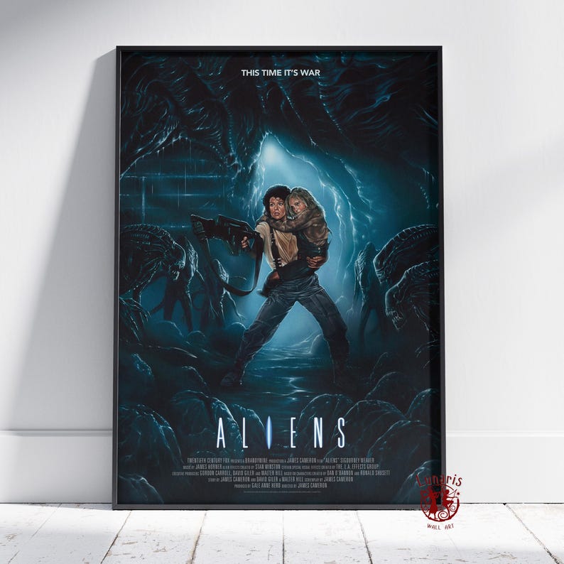 Alien Poster | Ripley Wall Art | Unframed Canvas Print | Gift Movie ...