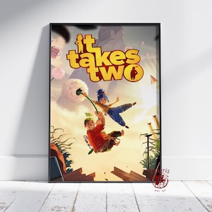 It Takes Two Poster | Dr. Hakim Wall Art | Unframed Canvas Print | Gift Game Poster