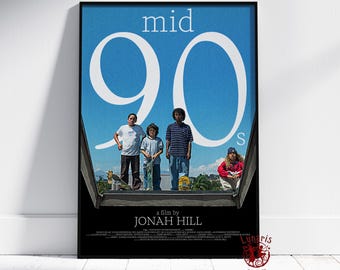 Mid90s Poster | Stevie Wall Art | Unframed Canvas Print | Gift Movie Poster