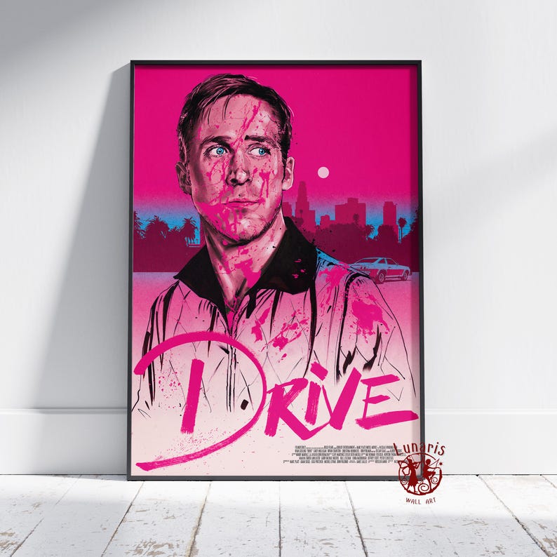 Drive Poster | Ryan Gosling Wall Art | Unframed Canvas Print | Gift ...