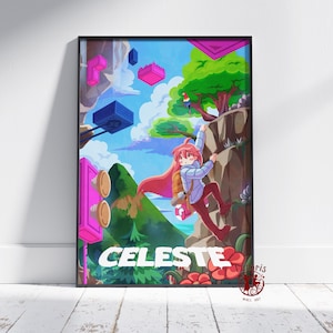 Celeste Poster | Madeline Wall Art | Unframed Canvas Print | Gift Game Poster #2