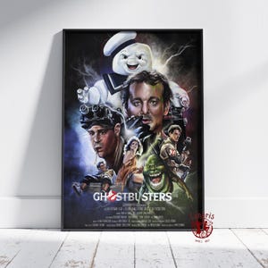 Ghostbusters Poster | Peter Venkman Wall Art | Unframed Canvas Print | Gift Movie Poster