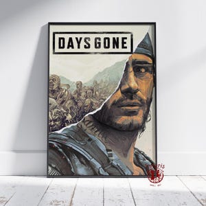 Days Gone Poster | Deacon St. John Wall Art | Unframed Canvas Print | Gift Game Poster