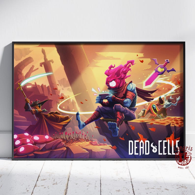 Dead Cells Poster | the Beheaded Wall Art | Unframed Canvas Print ...