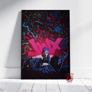 Arcane Poster | Jinx Wall Art | Unframed Canvas Print | Gift TV Show Poster #4