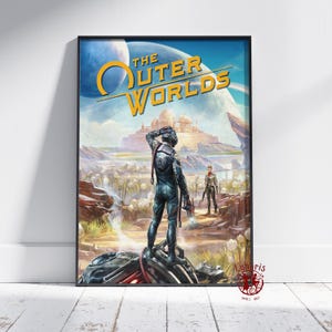 The Outer Worlds Poster | Stranger Wall Art | Unframed Canvas Print | Gift Game Poster